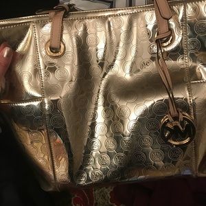 Gold MK purse
